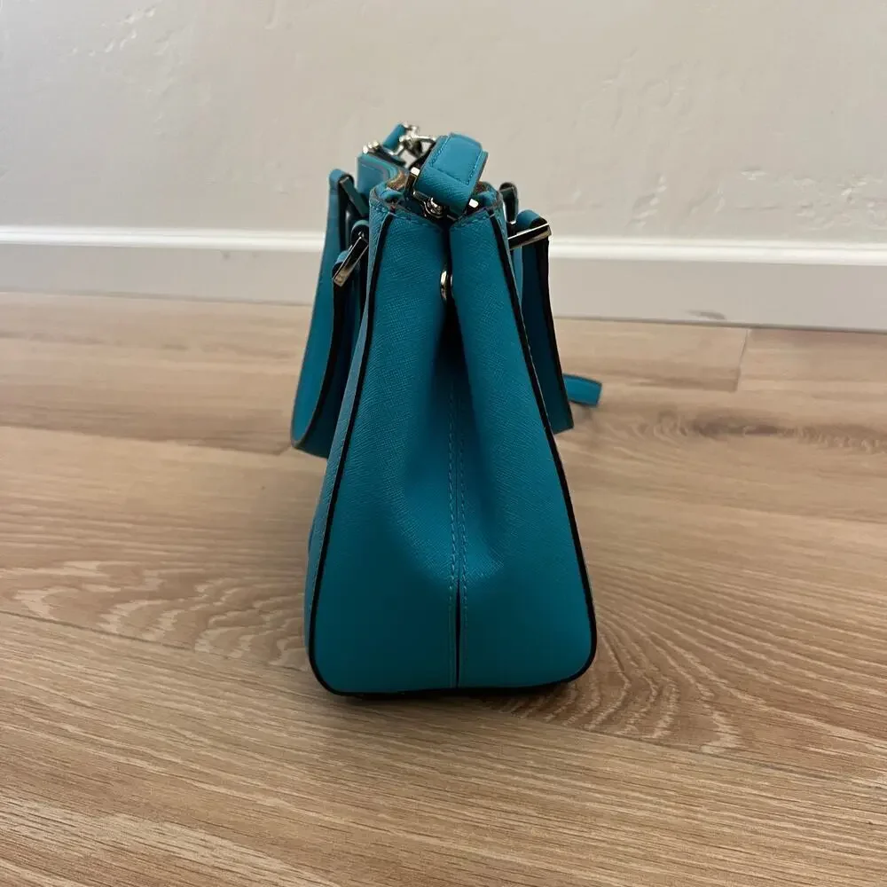 EUC $385 Kate Spade New York Newbury Lane Turquoise Cadene Satchel
